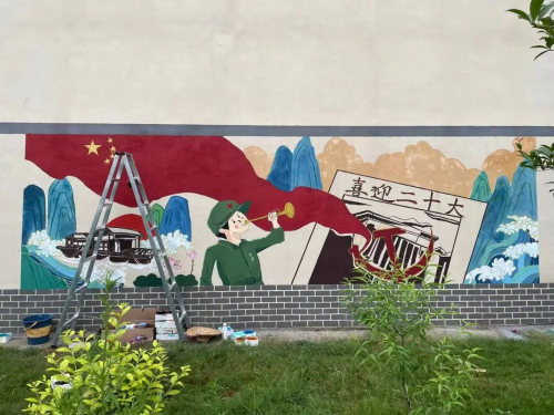 三江学院建筑学院开展暑期“三下乡” ,乡村文化墙调研及优化提升设计活动