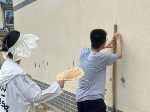 三江学院建筑学院开展暑期“三下乡” ,乡村文化墙调研及优化提升设计活动
