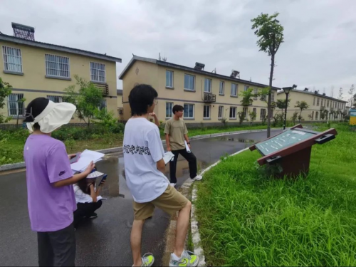 三江学院建筑学院开展暑期“三下乡” ,乡村文化墙调研及优化提升设计活动